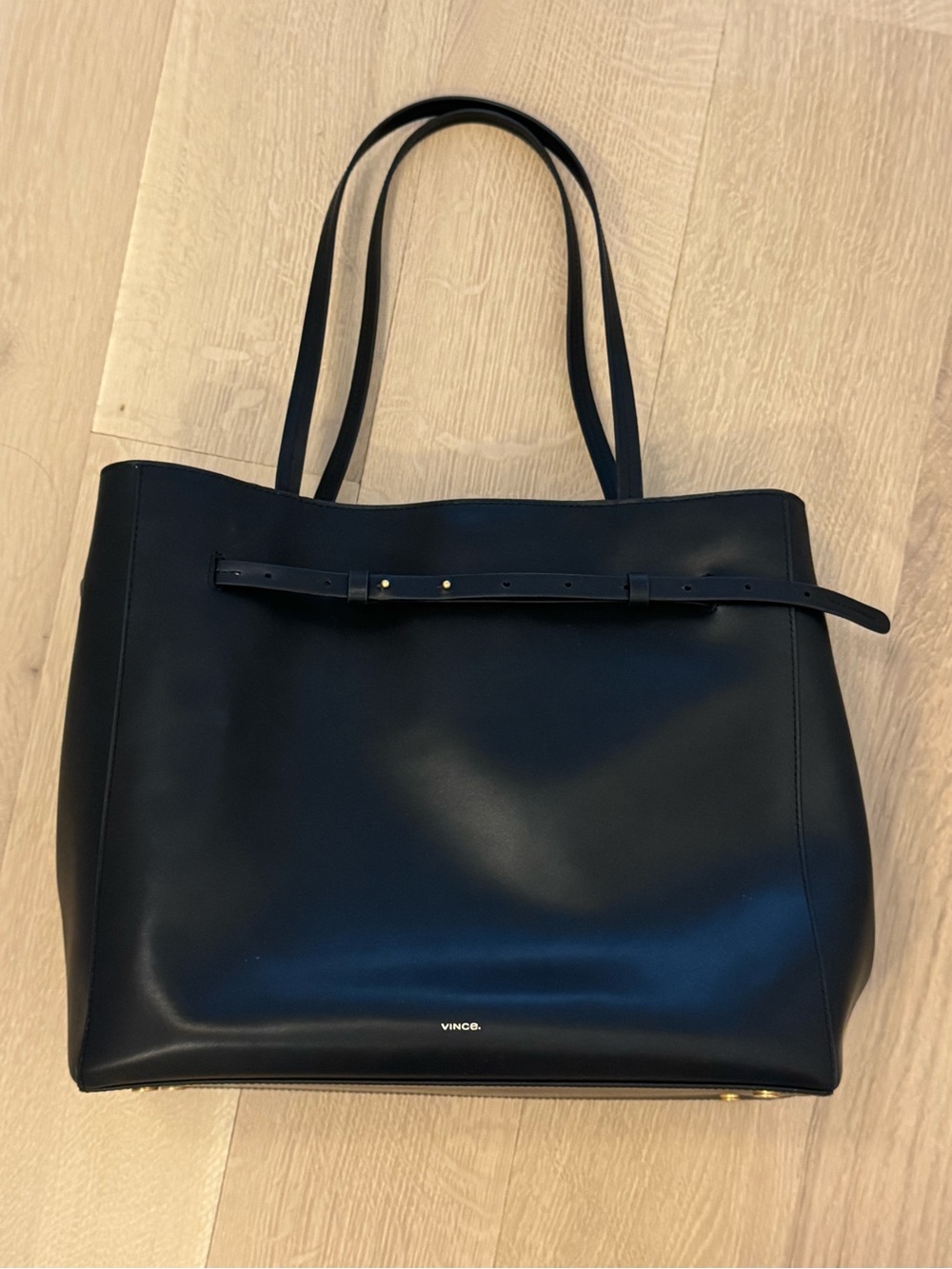 New VINCE Leather Womens Tote Bag